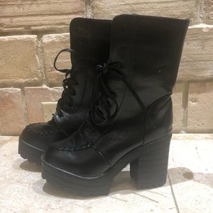 Black Platform Boots
